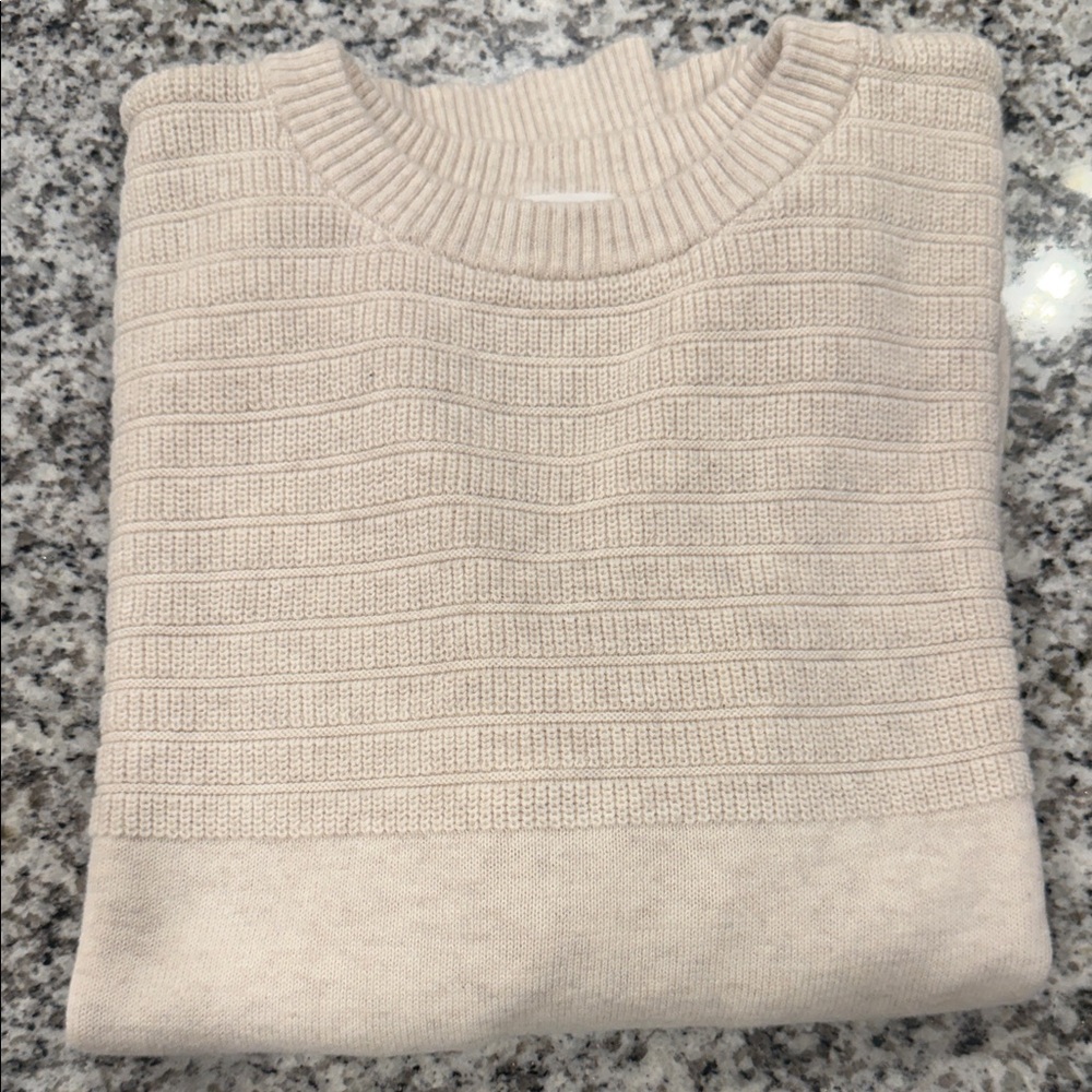 Cat & Jack Kids Beige Ribbed Sweater